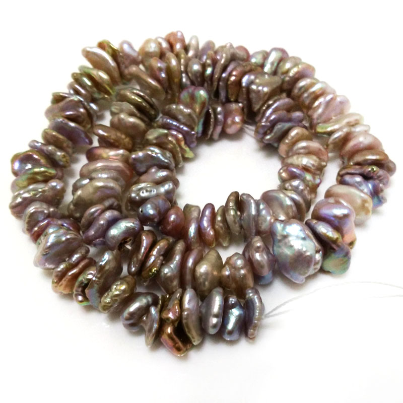 Natural Freshwater Pearl Strand Loose Beads - 16 Inch 12-17Mm Tự Nhiên Oải