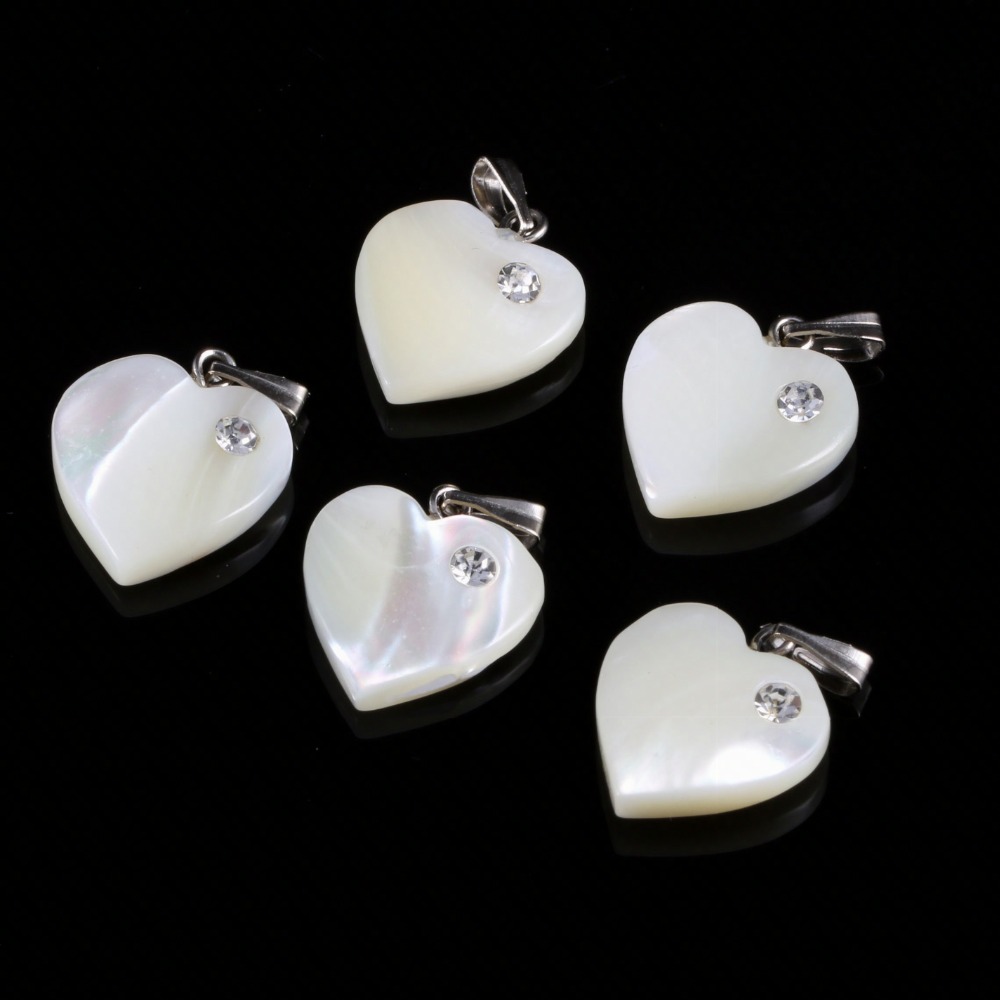 Mother Of Pearl Shell Pendant Necklace - Natural white Shell Pendants Mother of