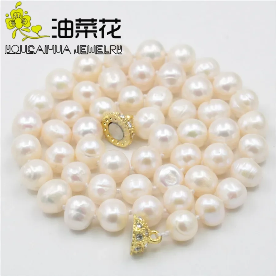 Freshwater Cultured Pearl Necklace 8-9Mm - Hot New Duyên Dáng Đẹp Thời