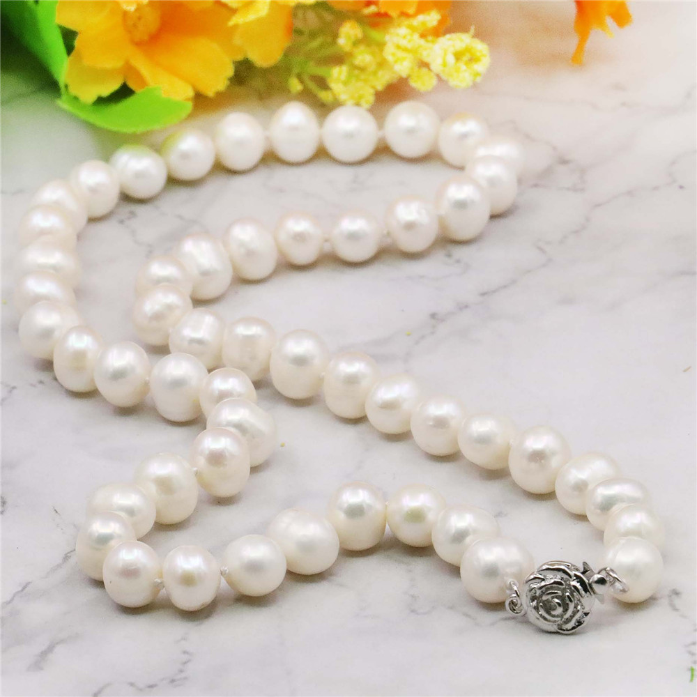 Freshwater Cultured Pearl Necklace 8-9Mm - Quyến Rũ! 8-9 Mm Trắng Akoya