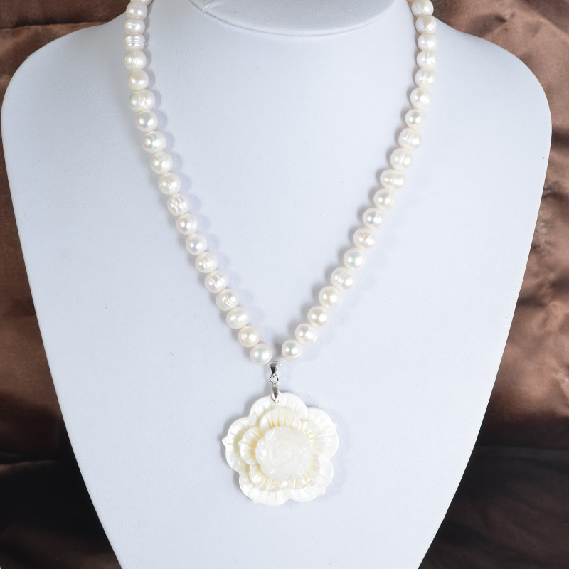 8-9mm Cultured Freshwater Natu - đánh giá và giá Freshwater Cultured Pearl Necklace 8-9Mm