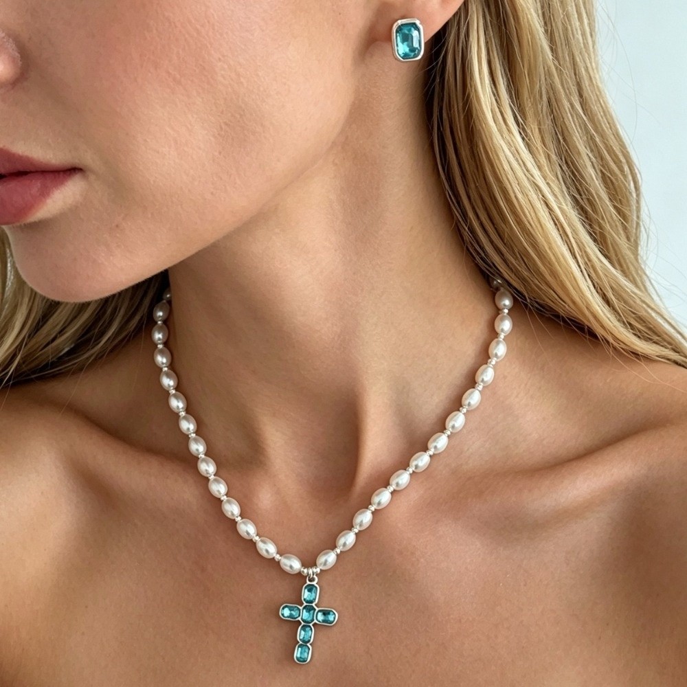 Fashion Cross Pendant Pendant  - đánh giá và giá Silver Bead Clasps For Pearl Necklace