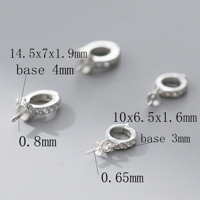 1pc 925 Sterling Silver AAA Zi - đánh giá và giá Silver Bead Clasps For Pearl Necklace