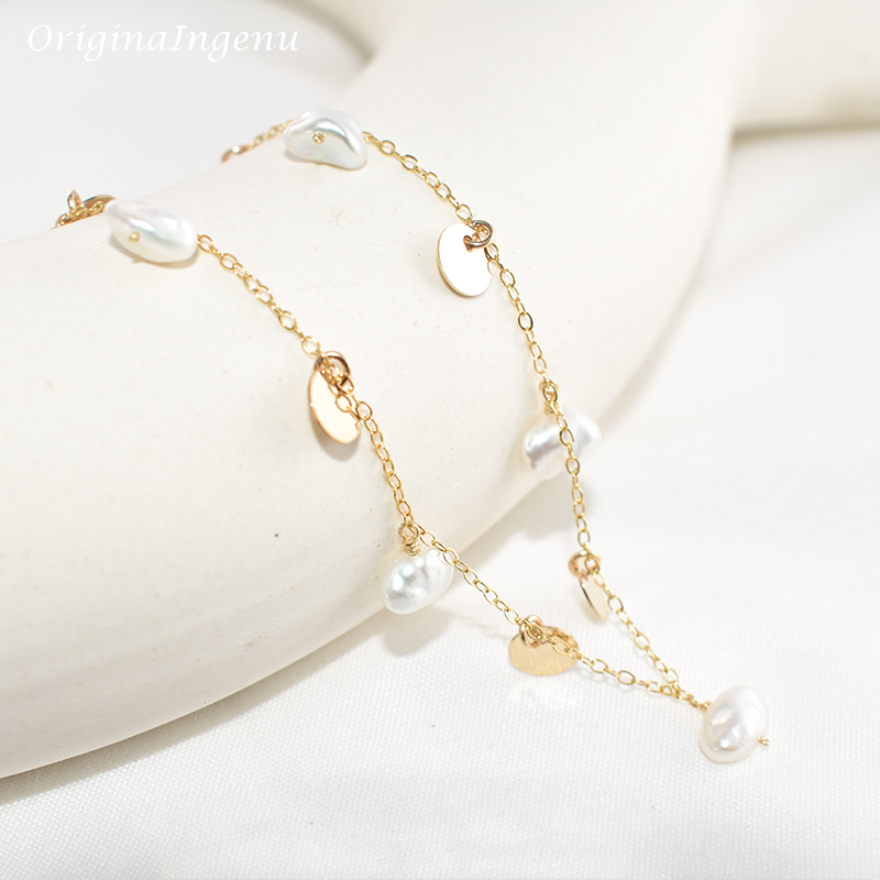 Tự Nhiên Baroque Cổ Ngọc Trai  - đánh giá và giá Baroque Pearl Pendant Necklace Gold