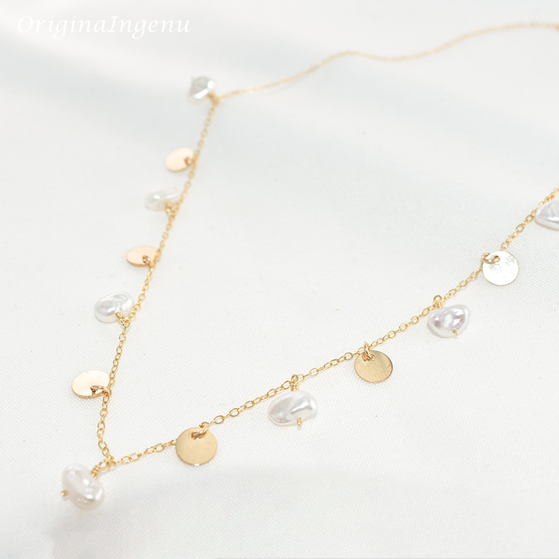 Tự Nhiên Baroque Cổ Ngọc Trai  - đánh giá và giá Baroque Pearl Pendant Necklace Gold