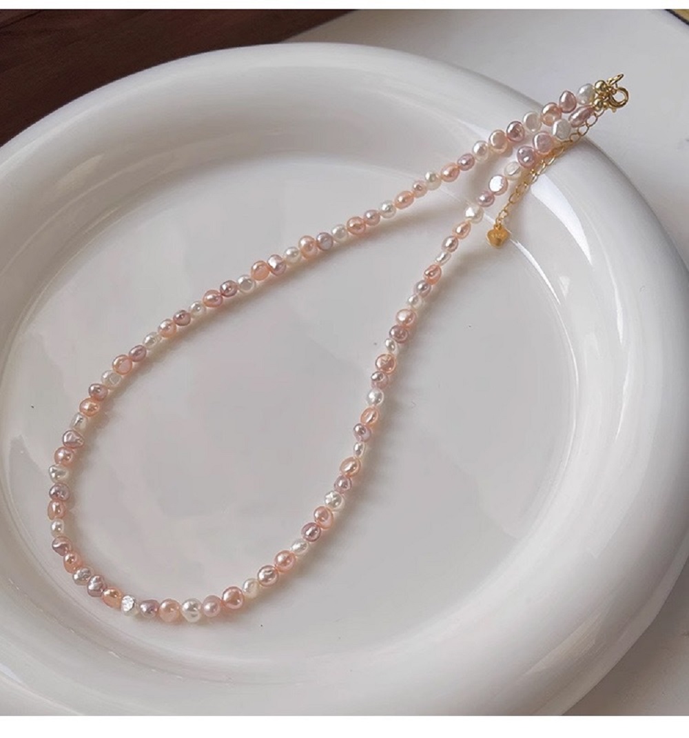 AAA S925 Silver Candy Natural  - đánh giá và giá Baroque Pearl Pendant Necklace Gold
