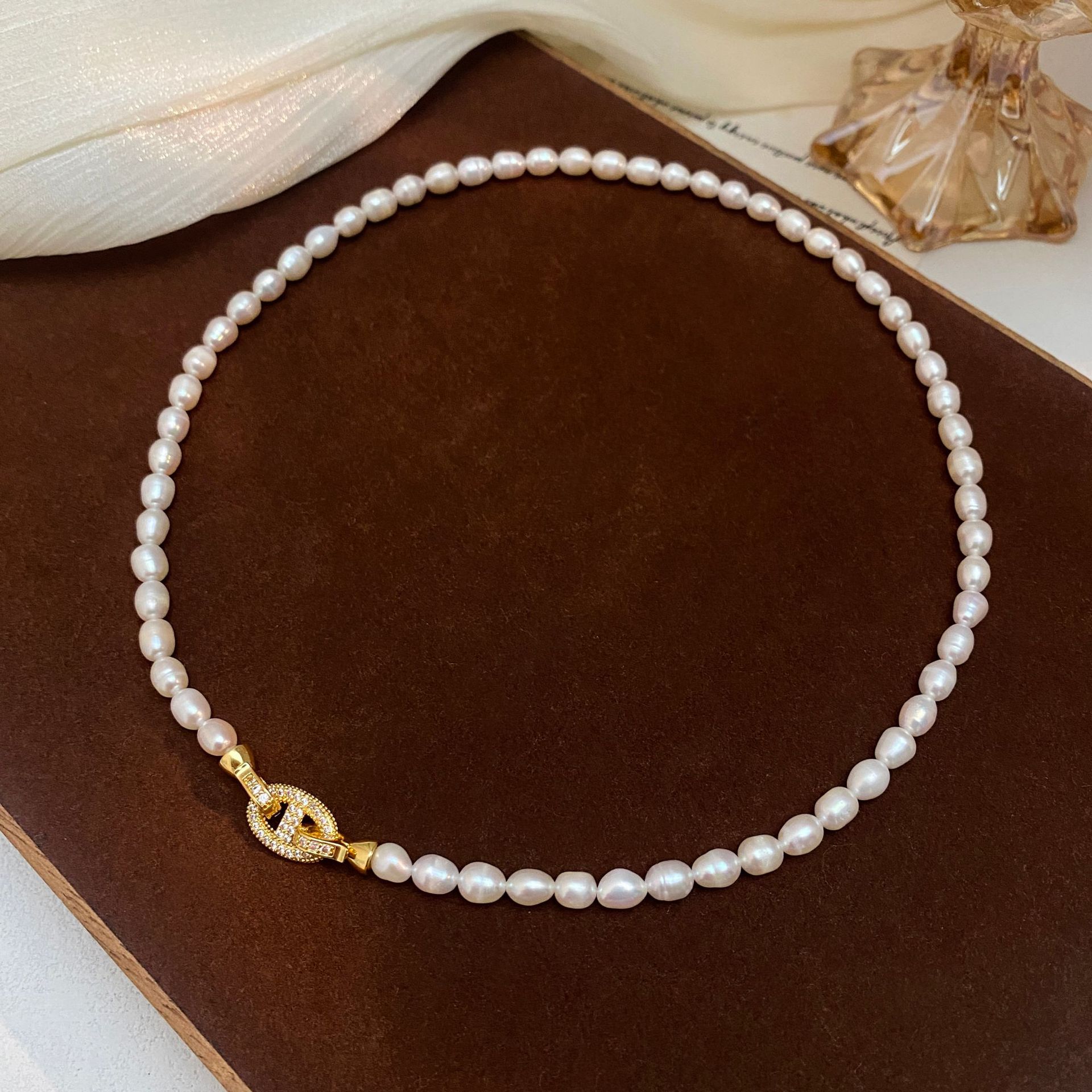 High Quality Trendy Shiny Crys - đánh giá và giá Baroque Pearl Pendant Necklace Gold