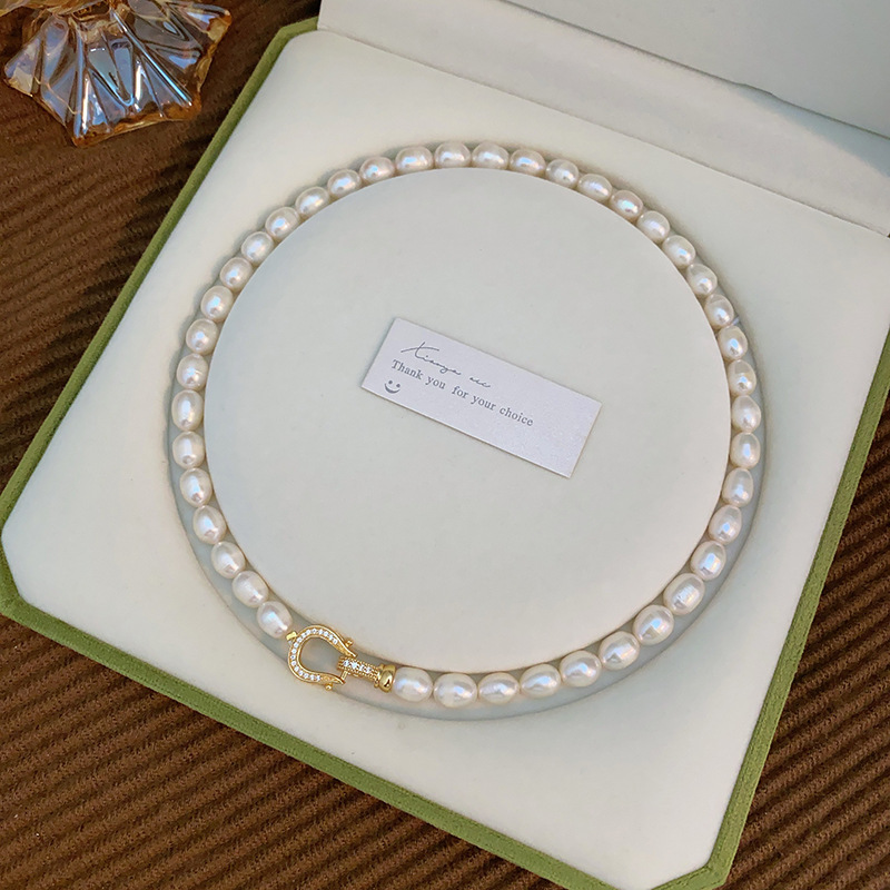 Super High Quality 100% Natura - đánh giá và giá Baroque Pearl Pendant Necklace Gold