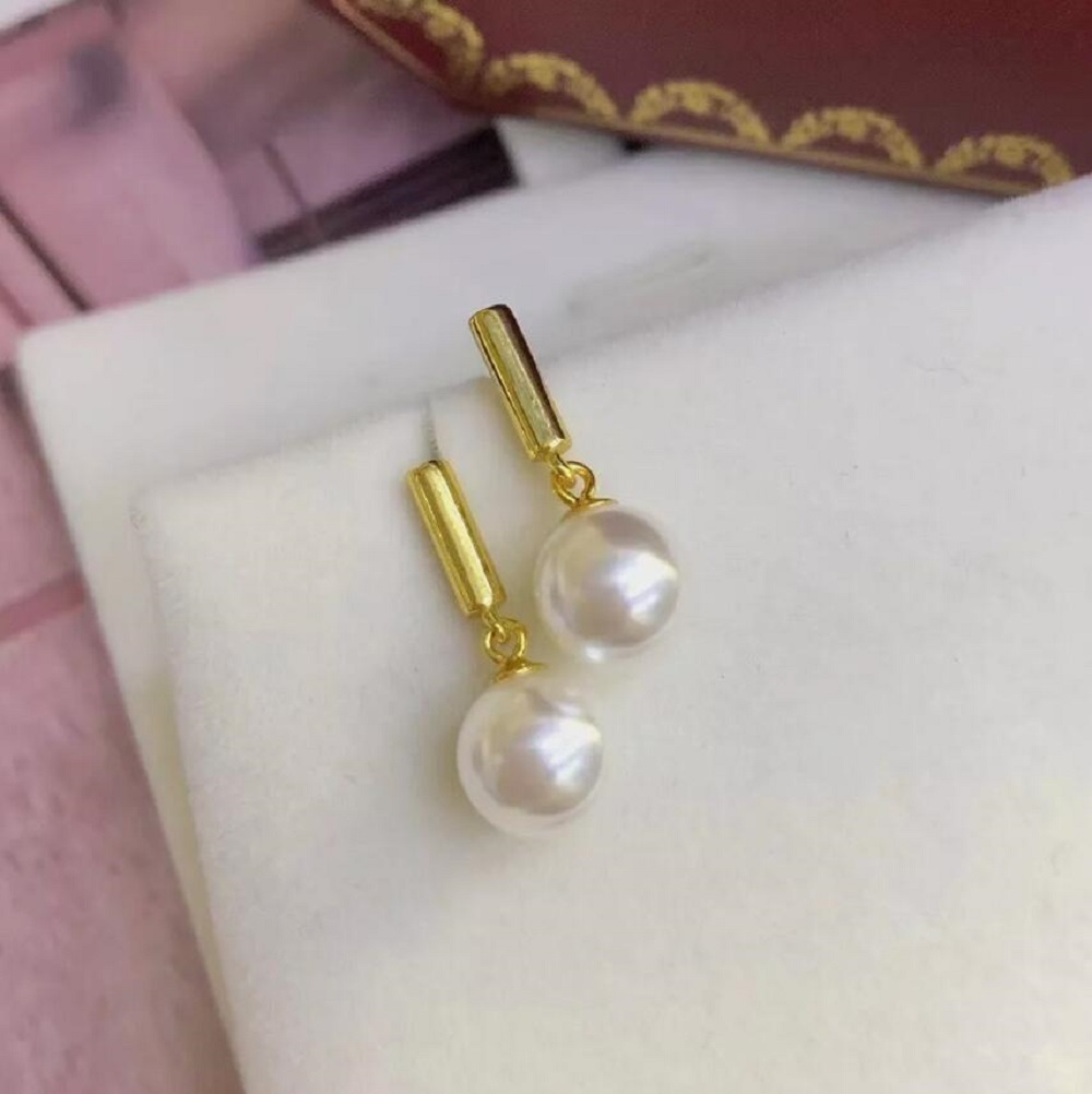 High end AAAA++++9-10mm 10-11m - đánh giá và giá Akoya Pearl Stud Earrings Sterling Silver