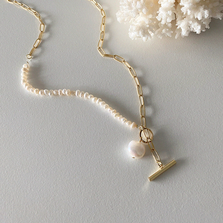 100% Tự Nhiên Baroque Ngọc Tra - đánh giá và giá Baroque Pearl Pendant Necklace Gold
