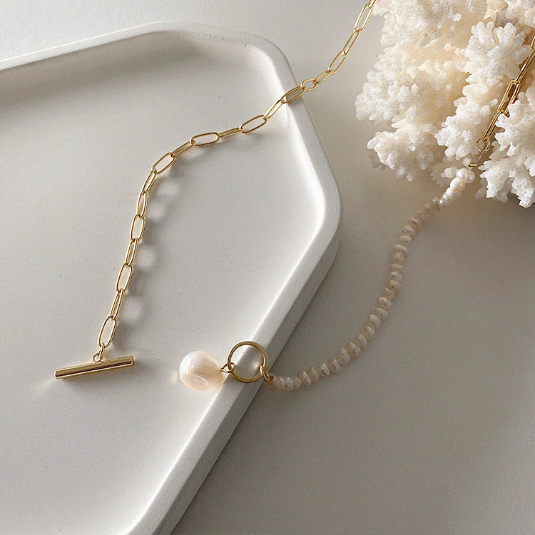 100% Tự Nhiên Baroque Ngọc Tra - đánh giá và giá Baroque Pearl Pendant Necklace Gold