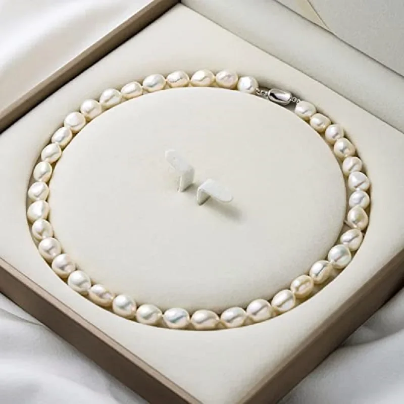 Baroque Pearl Necklace for Wom - đánh giá và giá Freshwater Cultured Pearl Necklace 8-9Mm