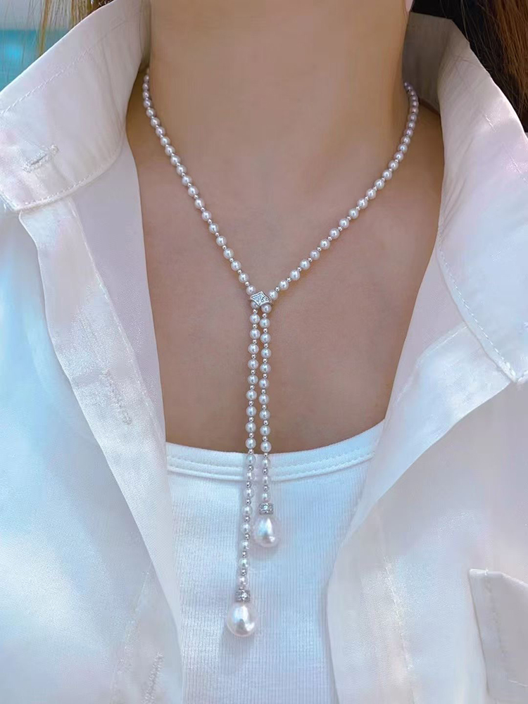 Designer Sweater Chain 60cm Lo - đánh giá và giá Silver Bead Clasps For Pearl Necklace