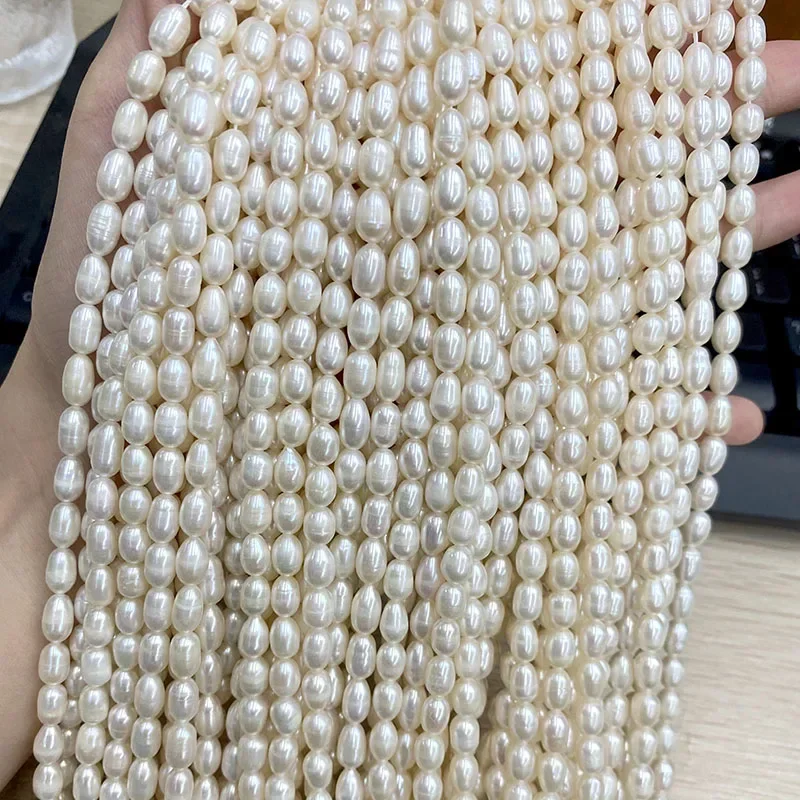 Bán Buôn Chất Lượng Cao 5-6Mm  - đánh giá và giá Natural Freshwater Pearl Strand Loose Beads