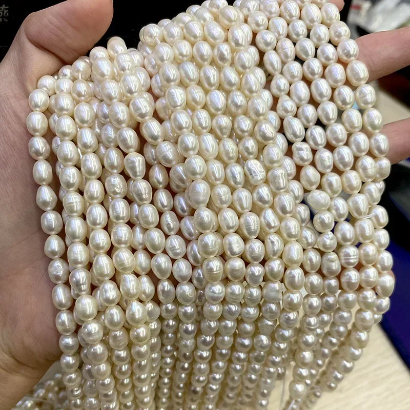 Bán Buôn Chất Lượng Cao 5-6Mm  - đánh giá và giá Natural Freshwater Pearl Strand Loose Beads