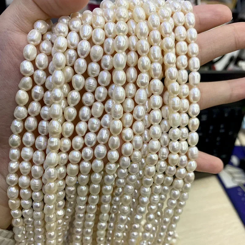 Bán Buôn Chất Lượng Cao 5-6Mm  - đánh giá và giá Natural Freshwater Pearl Strand Loose Beads