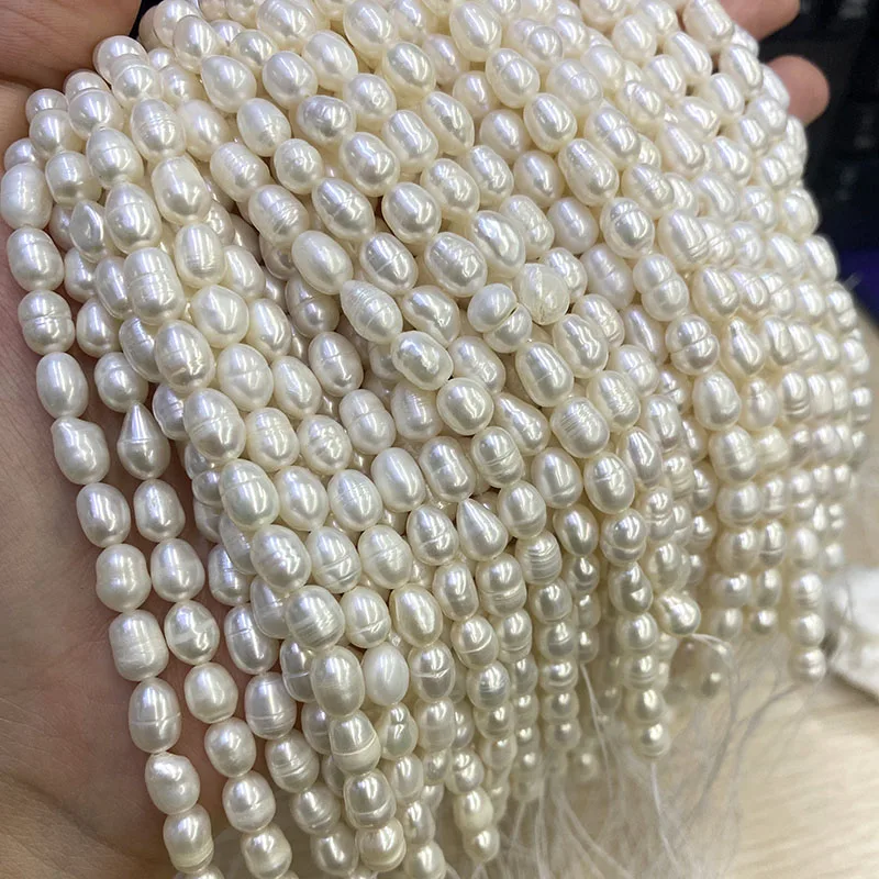 Bán Buôn Chất Lượng Cao 5-6Mm  - đánh giá và giá Natural Freshwater Pearl Strand Loose Beads