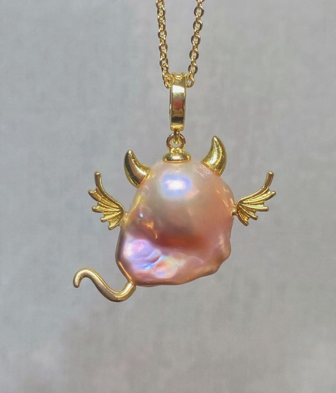 14K Gold Plated Natural Baroqu - đánh giá và giá Baroque Pearl Pendant Necklace Gold