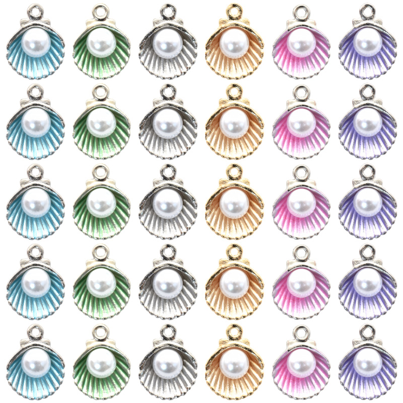 10pcs Mixed Color Fashion Imit - đánh giá và giá Mother Of Pearl Shell Pendant Necklace