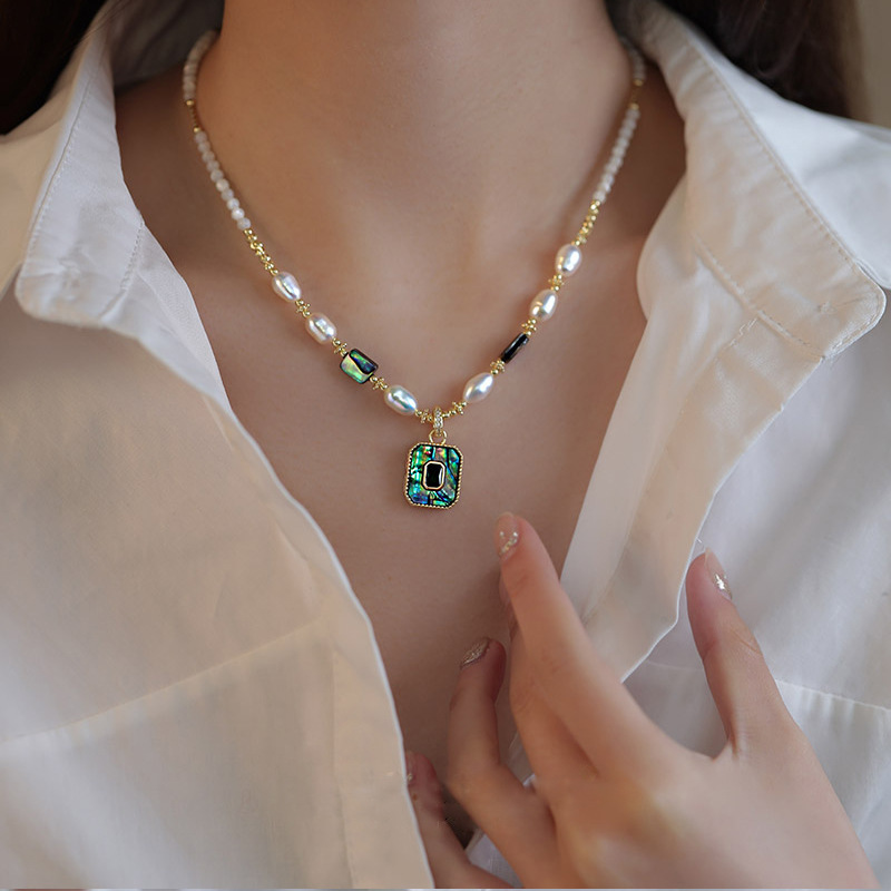 New Arrival Luxury Beauty Pend - đánh giá và giá Baroque Pearl Pendant Necklace Gold