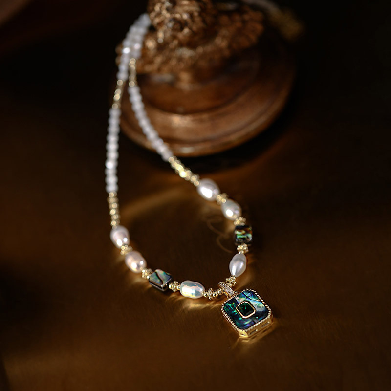 New Arrival Luxury Beauty Pend - đánh giá và giá Baroque Pearl Pendant Necklace Gold