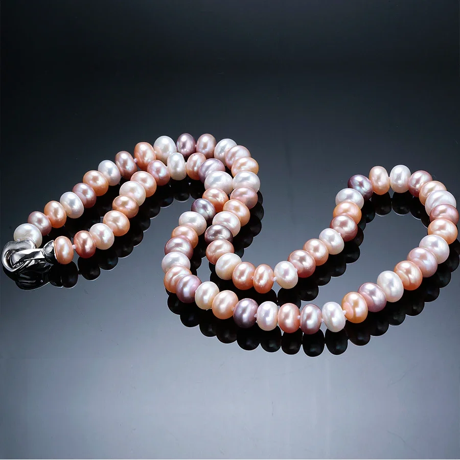 YWYC 7-10mm Bread Bead Freshwa - đánh giá và giá Silver Bead Clasps For Pearl Necklace