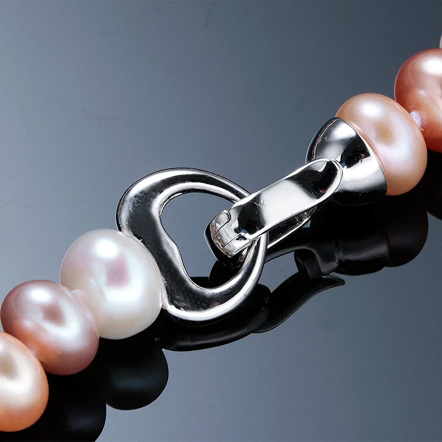 YWYC 7-10mm Bread Bead Freshwa - đánh giá và giá Silver Bead Clasps For Pearl Necklace