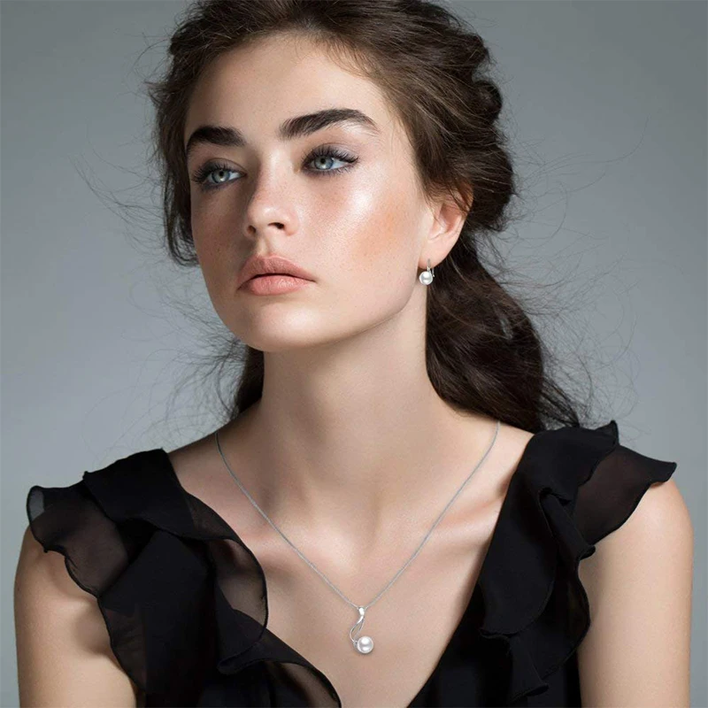Dainashi Thanh Lịch Nữ Bạc 925 - đánh giá và giá Freshwater Cultured Pearl Necklace 8-9Mm