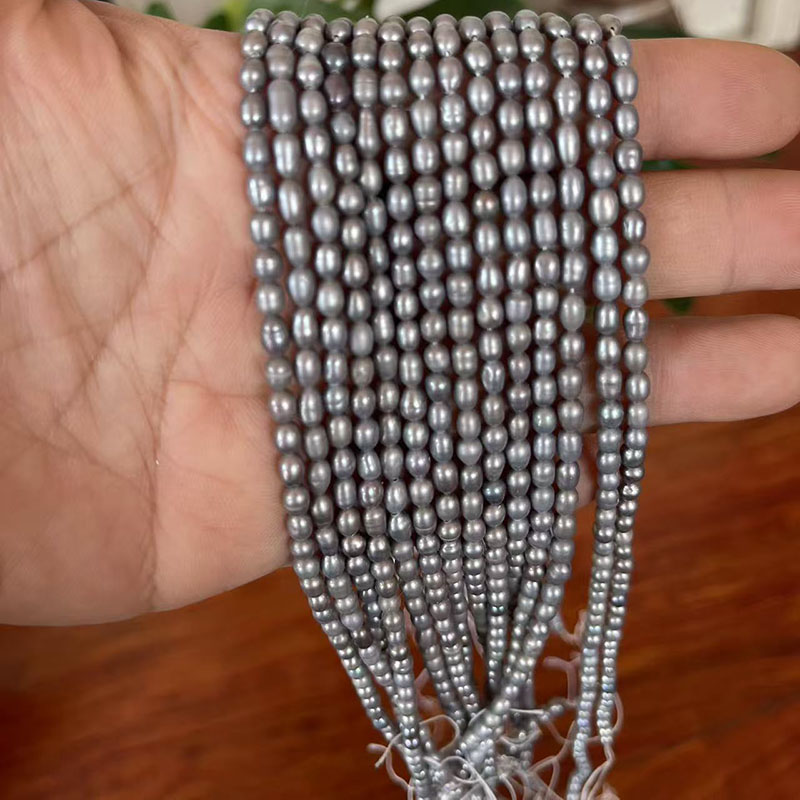 Wholesale 16 inches 3-4mm Natu - đánh giá và giá Natural Freshwater Pearl Strand Loose Beads