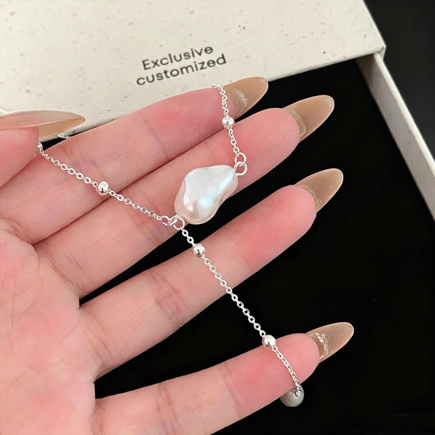 Elegant Silver Color Beaded Pe - đánh giá và giá Silver Bead Clasps For Pearl Necklace