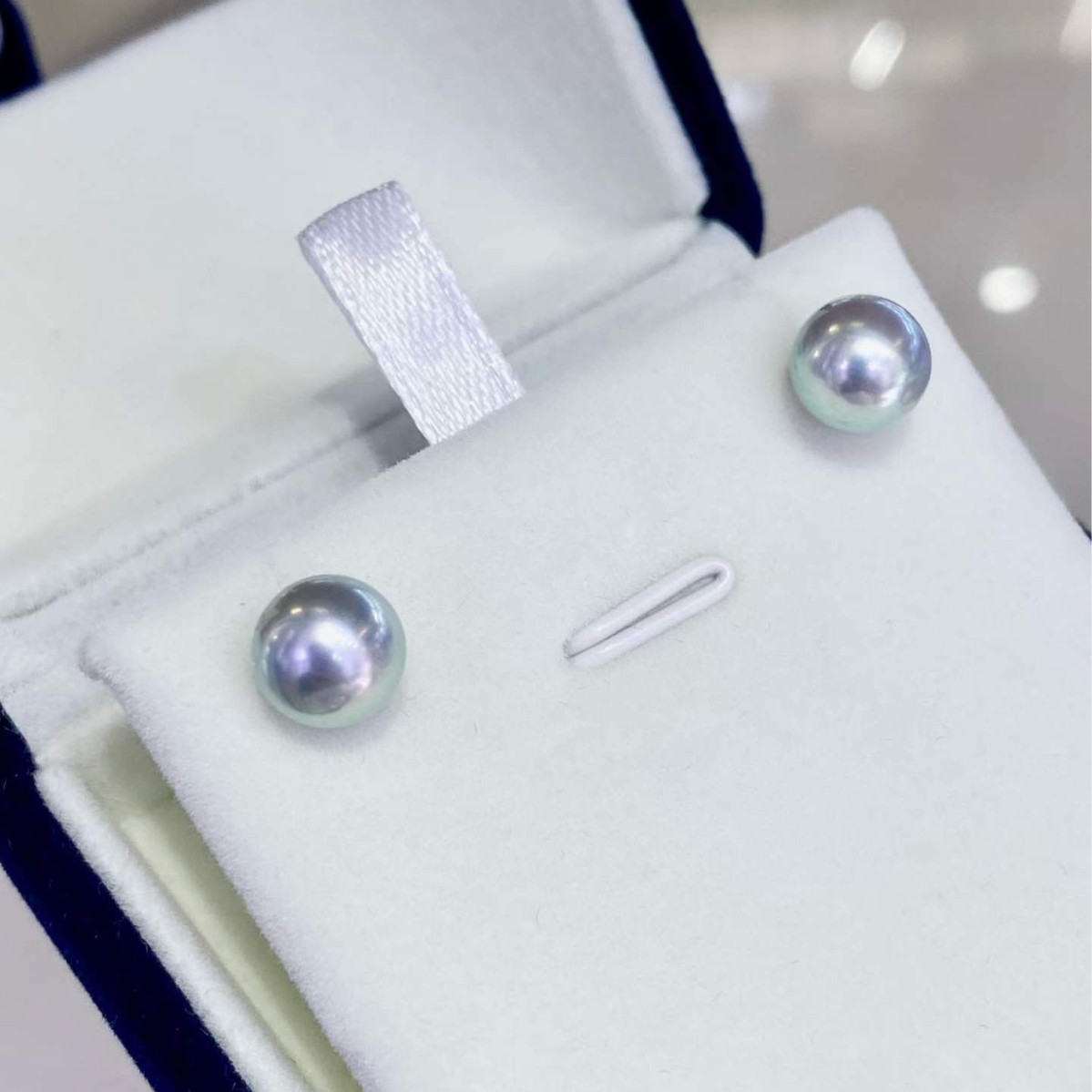 8-9mm Silver Grey Akoya Seawat - đánh giá và giá Akoya Pearl Stud Earrings Sterling Silver