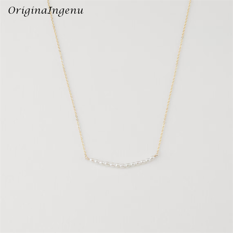 14K Gold Filled Tiny Oval Pear - đánh giá và giá Baroque Pearl Pendant Necklace Gold