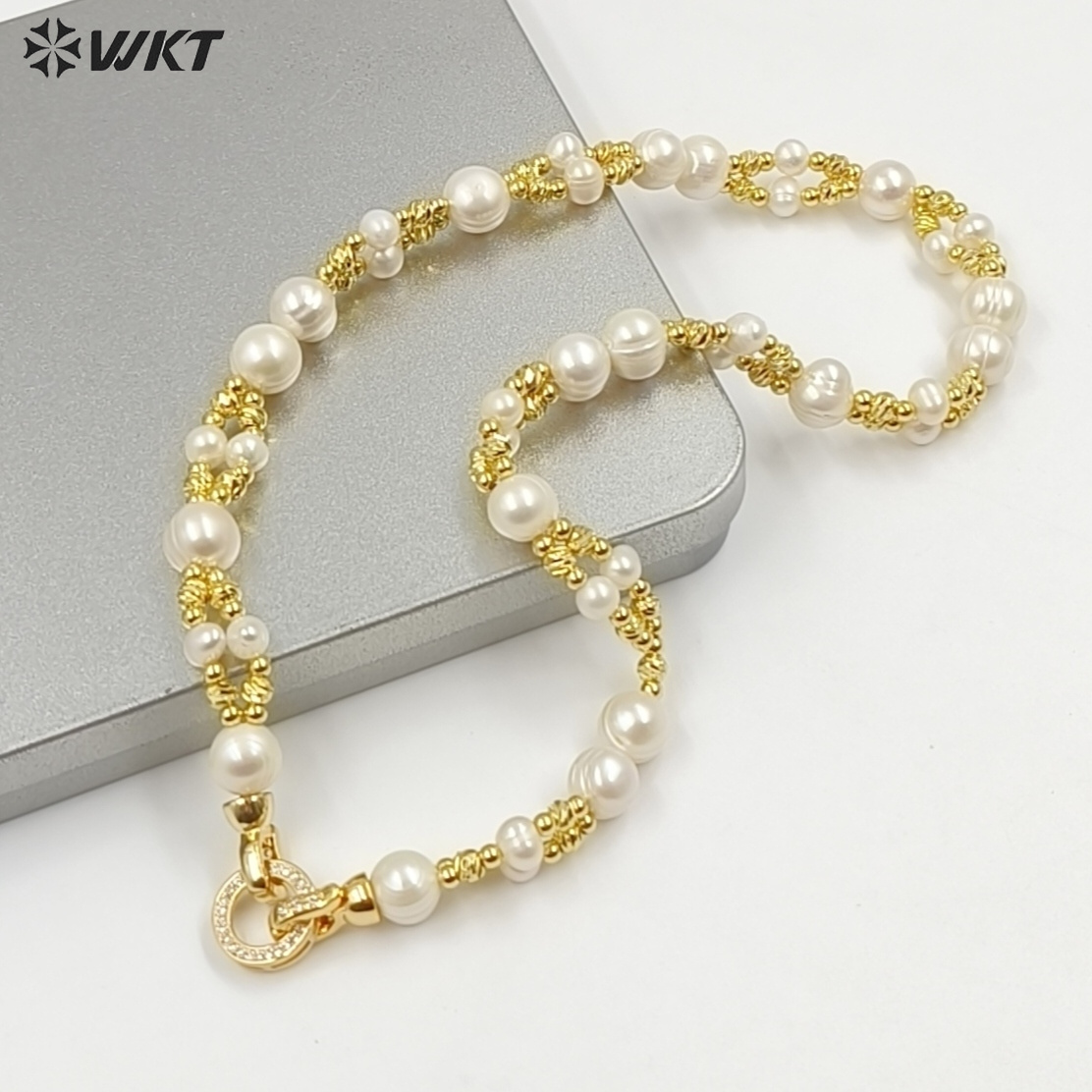 WT-JN376 WKT Versatile Advance - đánh giá và giá Baroque Pearl Pendant Necklace Gold