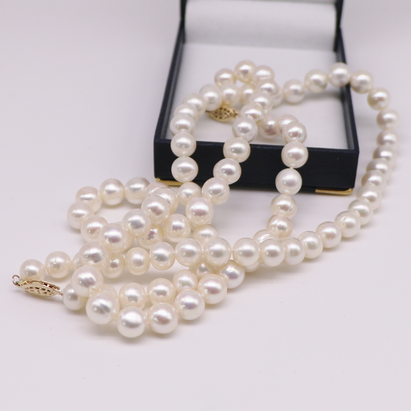 HOOZ Z.P 8-9Mm Trắng Nước Ngọt - đánh giá và giá Freshwater Cultured Pearl Necklace 8-9Mm