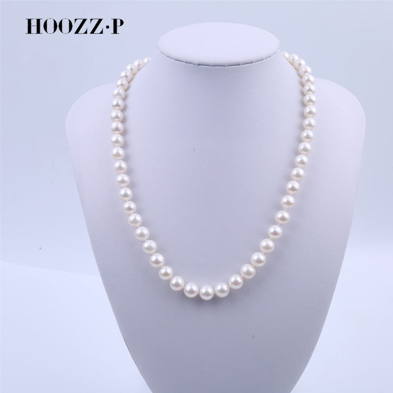 HOOZ Z.P 8-9Mm Trắng Nước Ngọt - đánh giá và giá Freshwater Cultured Pearl Necklace 8-9Mm