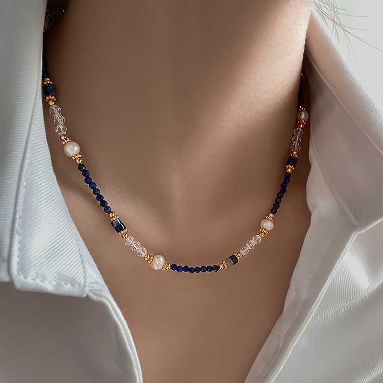 New Design 100% Natural Freshw - đánh giá và giá Baroque Pearl Pendant Necklace Gold
