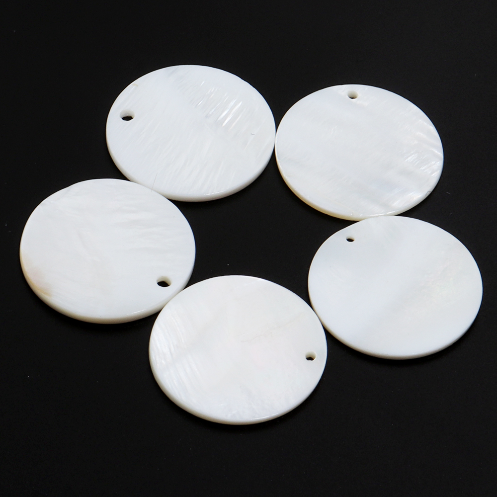 8-30mm Natural White Shell Dis - đánh giá và giá Mother Of Pearl Shell Pendant Necklace