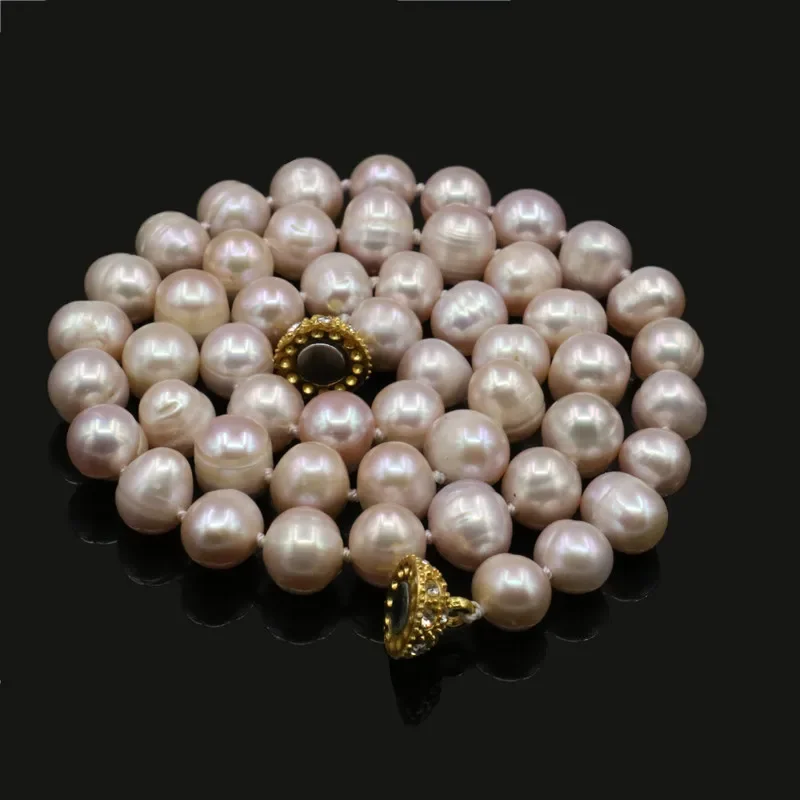 Hot New Duyên Dáng Đẹp Thời Tr - đánh giá và giá Freshwater Cultured Pearl Necklace 8-9Mm