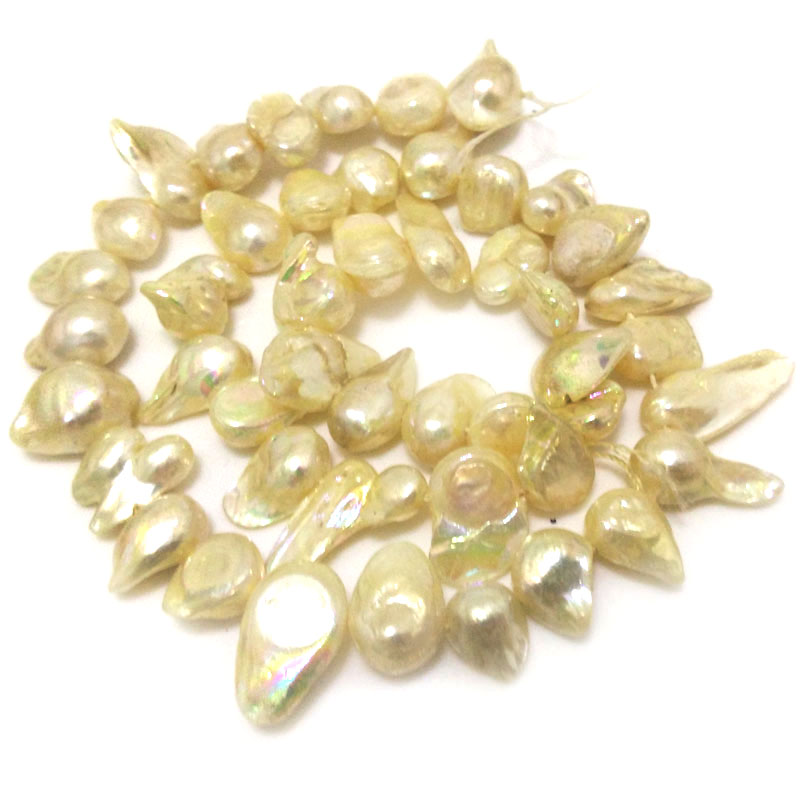 16 inches 11-13mm Red Natural  - đánh giá và giá Natural Freshwater Pearl Strand Loose Beads