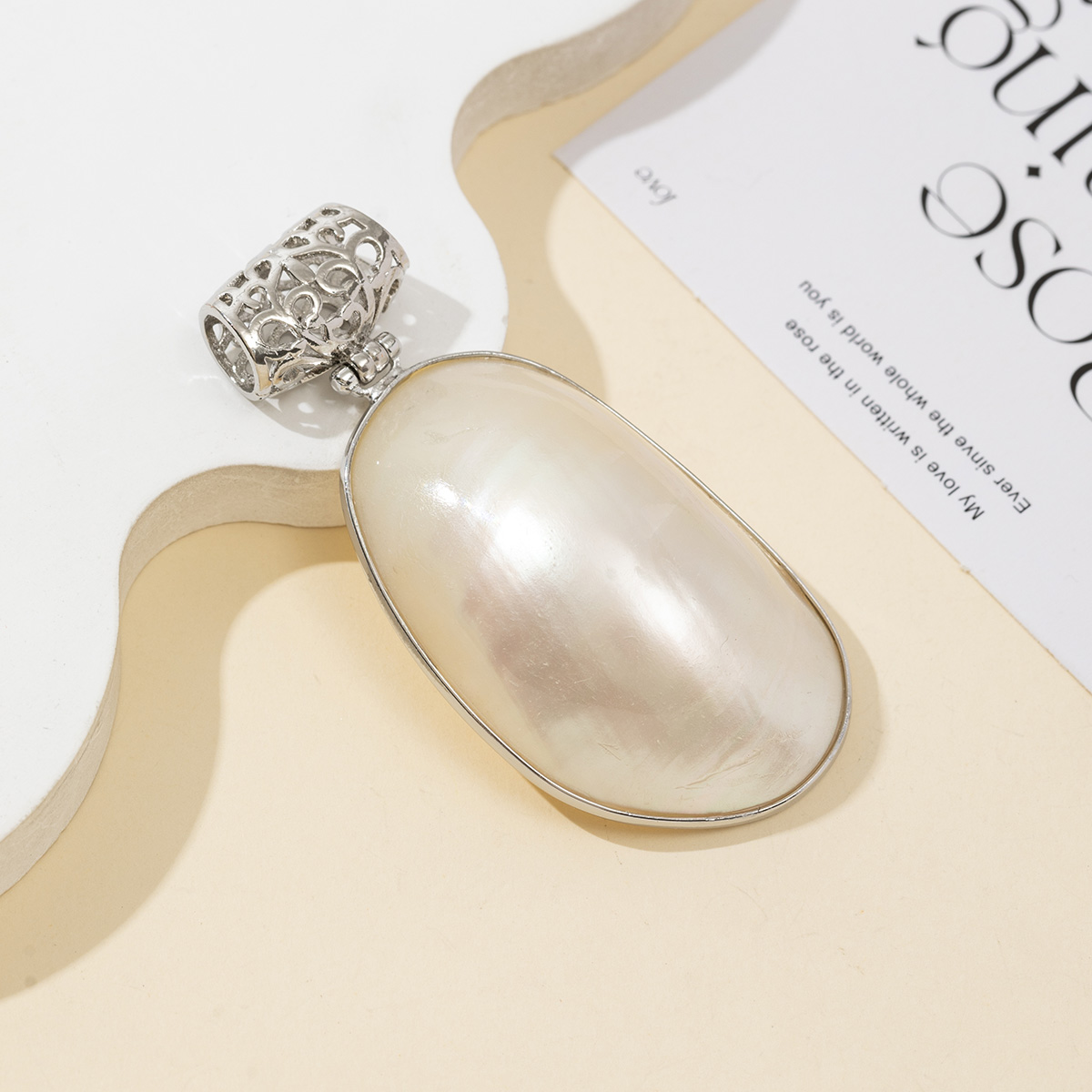 Natural Mother of Pearl Oval S - đánh giá và giá Mother Of Pearl Shell Pendant Necklace