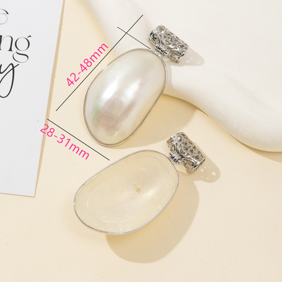 Natural Mother of Pearl Oval S - đánh giá và giá Mother Of Pearl Shell Pendant Necklace
