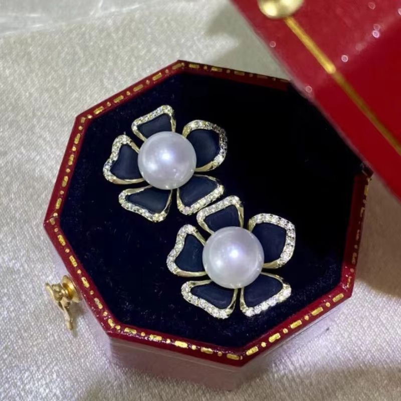 Elegant AAAAA Japan Akoya 8-9m - đánh giá và giá Akoya Pearl Stud Earrings Sterling Silver