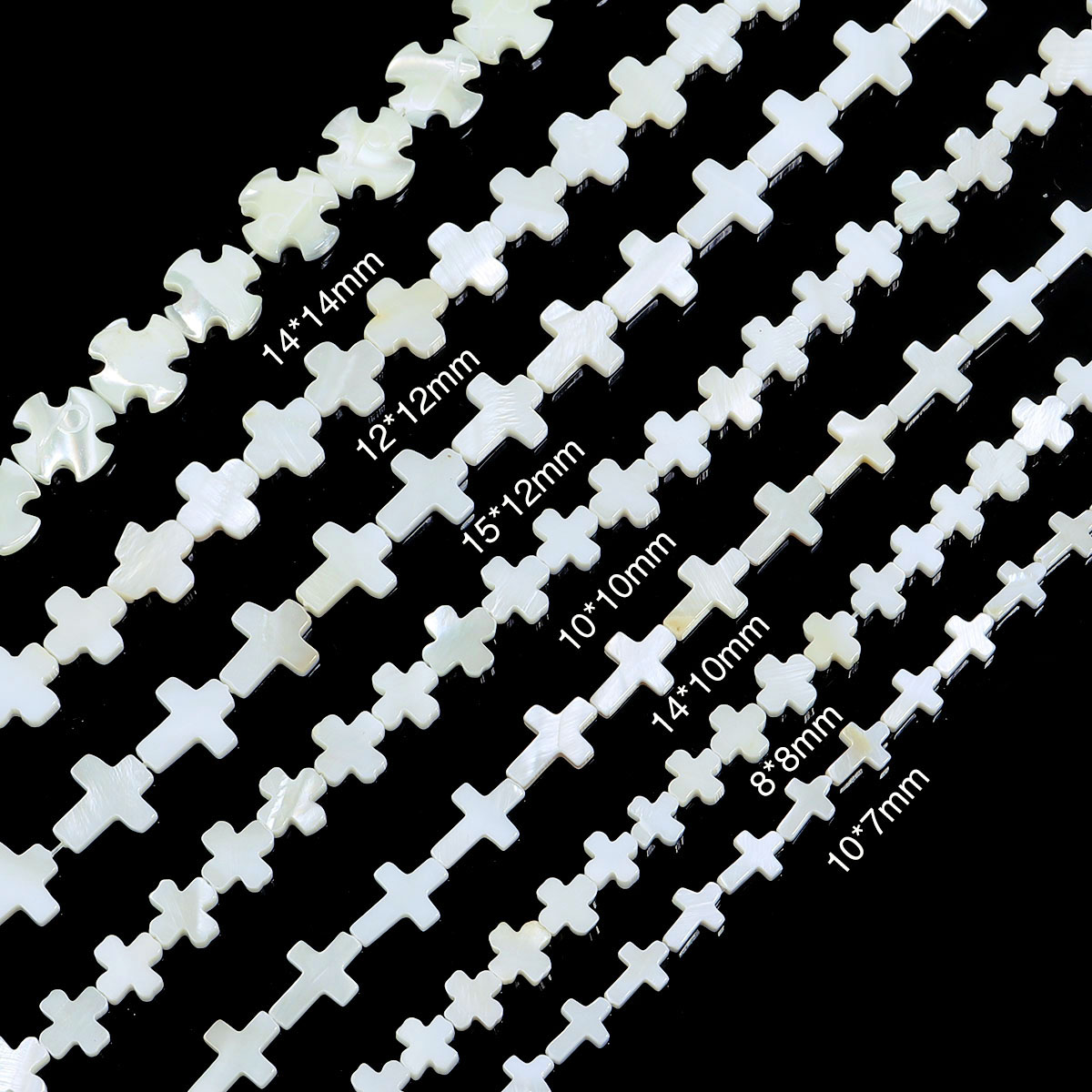 1 Strand Natural Cross Shell B - đánh giá và giá Mother Of Pearl Shell Pendant Necklace
