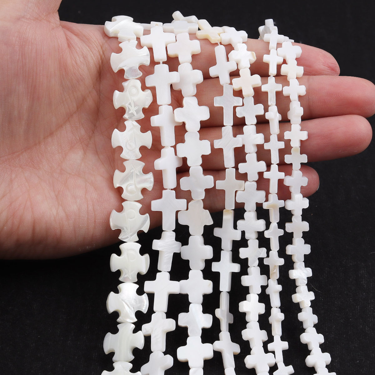 1 Strand Natural Cross Shell B - đánh giá và giá Mother Of Pearl Shell Pendant Necklace