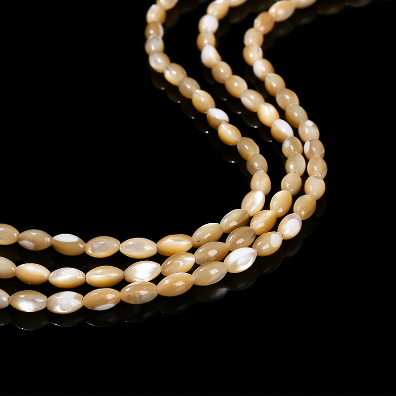 7*4mm Natural White Shell Rice - đánh giá và giá Mother Of Pearl Shell Pendant Necklace