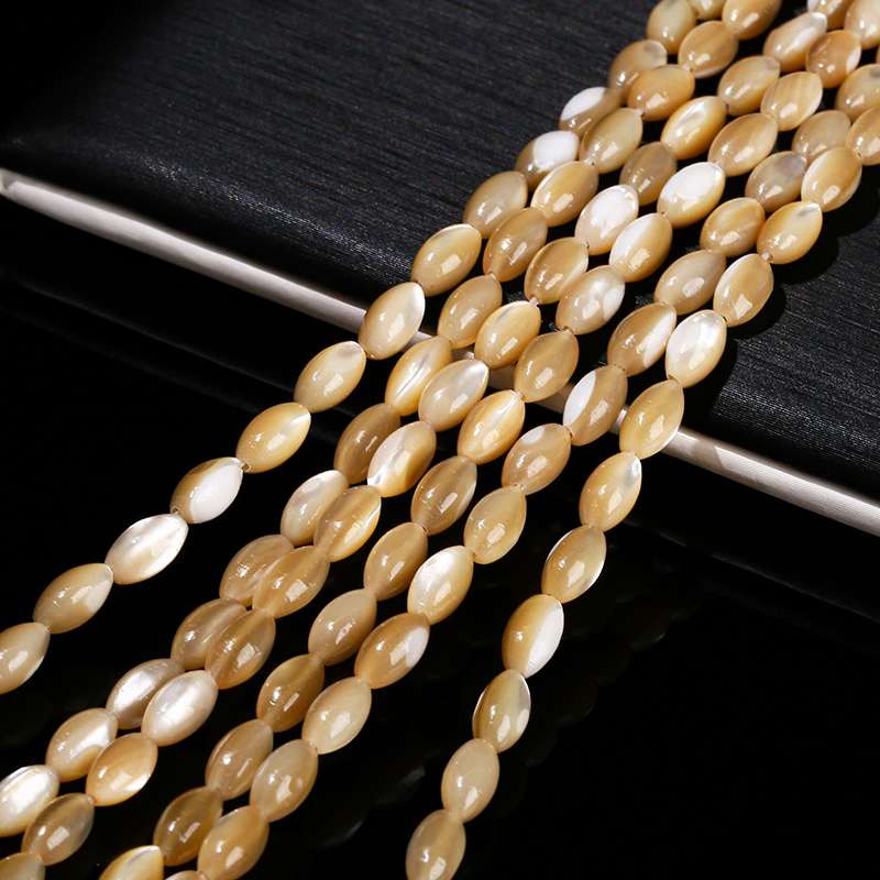 7*4mm Natural White Shell Rice - đánh giá và giá Mother Of Pearl Shell Pendant Necklace