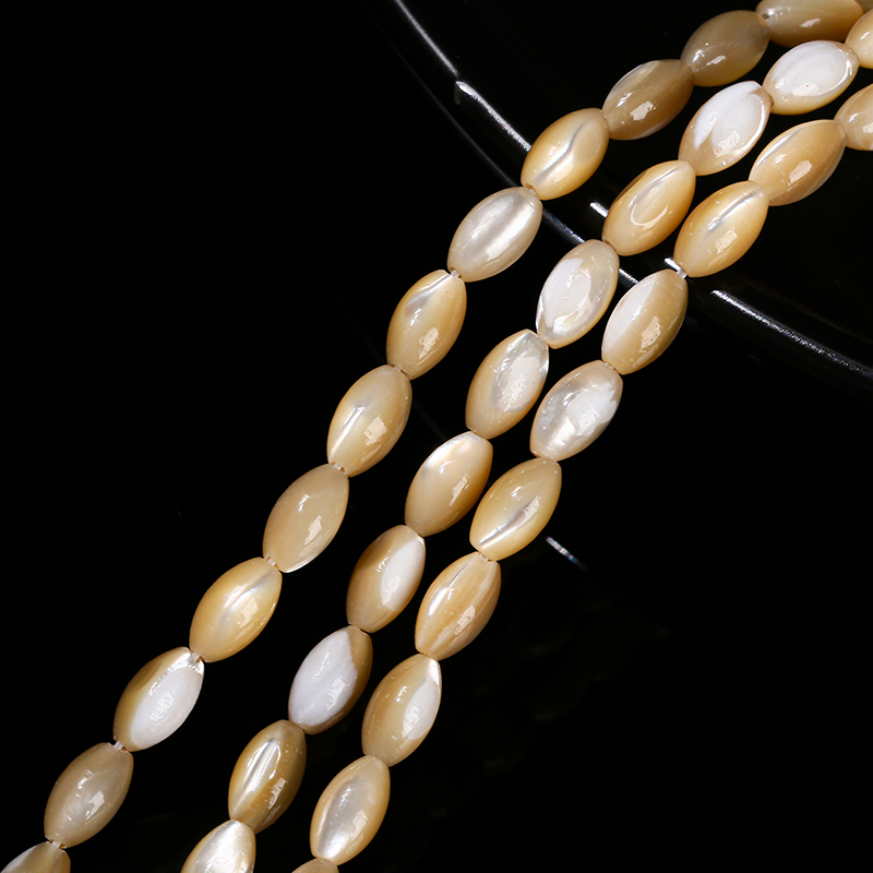 7*4mm Natural White Shell Rice - đánh giá và giá Mother Of Pearl Shell Pendant Necklace