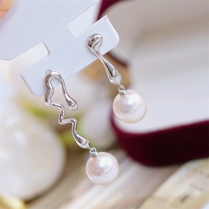 huge  AAAA 9-10mm 10-11mm 11-1 - đánh giá và giá Akoya Pearl Stud Earrings Sterling Silver
